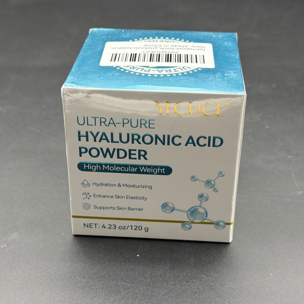 Ultra Pure Hyaluronic Acid Serum Powder Face Neck 120G High Molecular Weight